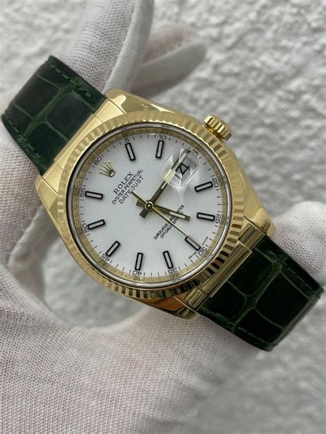 rolex datejust donna cinturino pelle|rolex datejust 31.